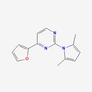 2-(2,5-dimethyl-1H-pyrrol-1-yl)-4-(2-furyl)pyrimidine