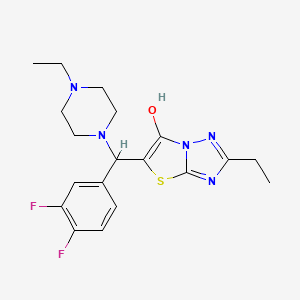 5-((3,4-Difluorophenyl)(4-ethylpiperazin-1-yl)methyl)-2-ethylthiazolo[3,2-b][1,2,4]triazol-6-ol