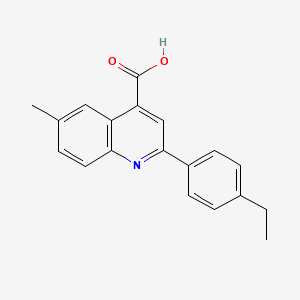 2-(4-Ethylphenyl)-6-methylquinoline-4-carboxylic acid