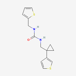 1-[(1-Thiophen-3-ylcyclopropyl)methyl]-3-(thiophen-2-ylmethyl)urea
