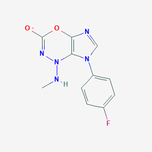 7-(4-Fluorophenyl)-1-(methylamino)imidazo[4,5-e][1,3,4]oxadiazin-3-olate