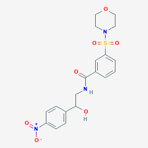 N-[2-hydroxy-2-(4-nitrophenyl)ethyl]-3-(morpholin-4-ylsulfonyl)benzamide