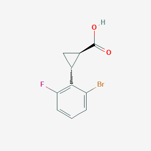 (1R,2R)-2-(2-Bromo-6-fluorophenyl)cyclopropane-1-carboxylic acid