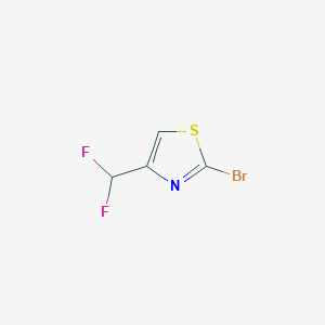 molecular formula C4H2BrF2NS B2596653 2-溴-4-(二氟甲基)噻唑 CAS No. 1545252-82-1
