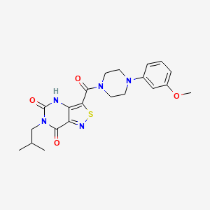 6-isobutyl-3-{[4-(3-methoxyphenyl)piperazino]carbonyl}isothiazolo[4,3-d]pyrimidine-5,7(4H,6H)-dione
