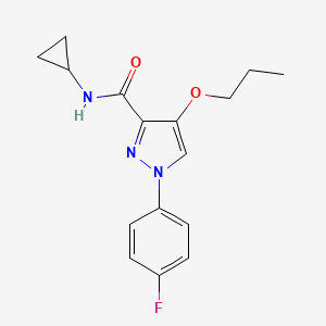 N-cyclopropyl-1-(4-fluorophenyl)-4-propoxy-1H-pyrazole-3-carboxamide