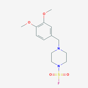 4-[(3,4-Dimethoxyphenyl)methyl]piperazine-1-sulfonyl fluoride