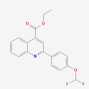 Ethyl 2-[4-(difluoromethoxy)phenyl]quinoline-4-carboxylate