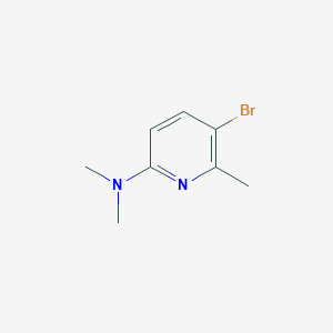 molecular formula C8H11BrN2 B2596691 5-Bromo-N,N,6-trimethylpyridin-2-amine CAS No. 107100-16-3; 910054-73-8