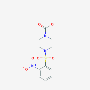molecular formula C15H21N3O6S B2596720 tert-Butyl 4-(2-nitrophenylsulfonyl)piperazine-1-carboxylate CAS No. 1314988-05-0