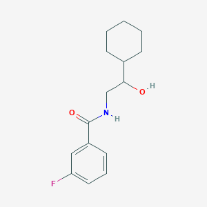 molecular formula C15H20FNO2 B2596723 N-(2-环己基-2-羟基乙基)-3-氟苯甲酰胺 CAS No. 1351649-38-1