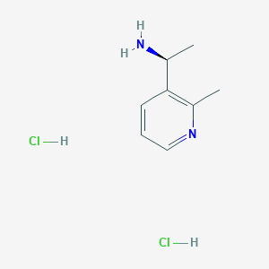 (1S)-1-(2-Methylpyridin-3-yl)ethanamine;dihydrochloride