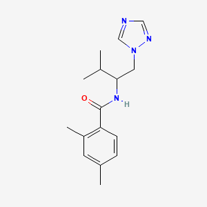 2,4-dimethyl-N-(3-methyl-1-(1H-1,2,4-triazol-1-yl)butan-2-yl)benzamide