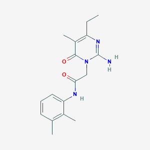 molecular formula C17H22N4O2 B2596739 2-(2-amino-4-ethyl-5-methyl-6-oxopyrimidin-1(6H)-yl)-N-(2,3-dimethylphenyl)acetamide CAS No. 1251559-73-5