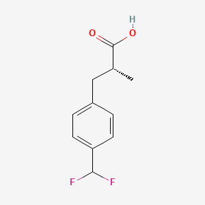 (2R)-3-[4-(Difluoromethyl)phenyl]-2-methylpropanoic acid