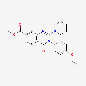 Methyl 3-(4-ethoxyphenyl)-4-oxo-2-(piperidin-1-yl)-3,4-dihydroquinazoline-7-carboxylate