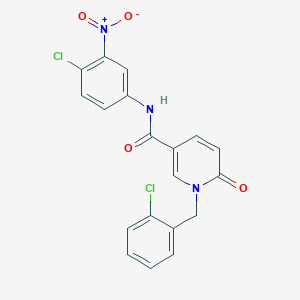 N-(4-chloro-3-nitrophenyl)-1-(2-chlorobenzyl)-6-oxo-1,6-dihydropyridine-3-carboxamide