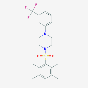 1-[(2,3,5,6-Tetramethylphenyl)sulfonyl]-4-[3-(trifluoromethyl)phenyl]piperazine