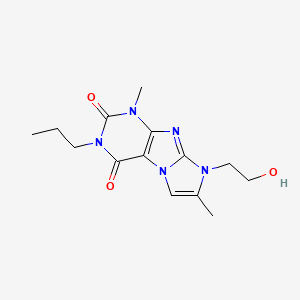 8-(2-hydroxyethyl)-1,7-dimethyl-3-propyl-1H-imidazo[2,1-f]purine-2,4(3H,8H)-dione