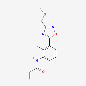 N-[3-[3-(Methoxymethyl)-1,2,4-oxadiazol-5-yl]-2-methylphenyl]prop-2-enamide