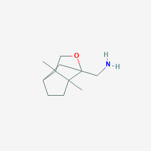 (6,7-Dimethyl-4-oxatricyclo[4.3.0.0~3,7~]non-3-yl)methanamine