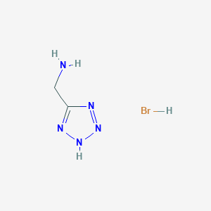 molecular formula C2H6BrN5 B2596788 (1H-tetrazol-5-ylmethyl)amine hydrobromide CAS No. 31602-63-8; 33841-56-4