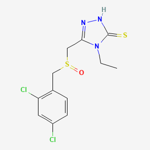 5-{[(2,4-dichlorobenzyl)sulfinyl]methyl}-4-ethyl-4H-1,2,4-triazole-3-thiol
