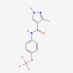 1,3-dimethyl-N-(4-(trifluoromethoxy)phenyl)-1H-pyrazole-4-carboxamide