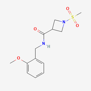 N-(2-methoxybenzyl)-1-(methylsulfonyl)azetidine-3-carboxamide