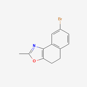 molecular formula C12H10BrNO B2596834 8-Bromo-2-methyl-4,5-dihydrobenzo[e][1,3]benzoxazole CAS No. 2389009-27-0