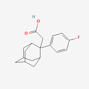 molecular formula C18H21FO2 B2596837 2-[2-(4-Fluorophenyl)-2-adamantyl]acetic acid CAS No. 400081-87-0