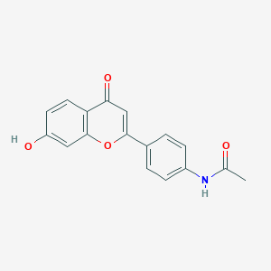 molecular formula C17H13NO4 B2596842 N-[4-(7-Hydroxy-4-oxochromen-2-yl)phenyl]acetamide CAS No. 2413874-59-4