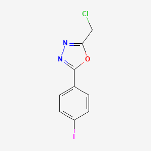 2-(Chloromethyl)-5-(4-iodophenyl)-1,3,4-oxadiazole