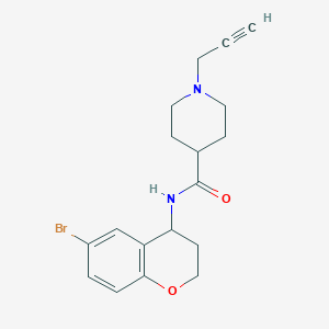 N-(6-bromo-3,4-dihydro-2H-1-benzopyran-4-yl)-1-(prop-2-yn-1-yl)piperidine-4-carboxamide