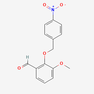 3-Methoxy-2-[(4-nitrobenzyl)oxy]benzaldehyde