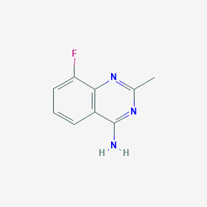 molecular formula C9H8FN3 B2596863 8-Fluoro-2-methylquinazolin-4-amine CAS No. 1702956-69-1