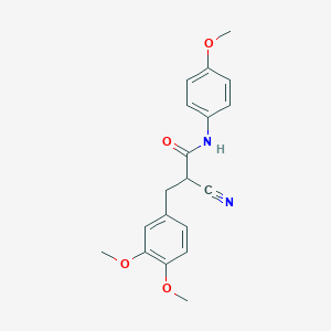 molecular formula C19H20N2O4 B2596864 2-cyano-3-(3,4-dimethoxyphenyl)-N-(4-methoxyphenyl)propanamide CAS No. 505065-29-2