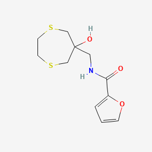 N-[(6-Hydroxy-1,4-dithiepan-6-yl)methyl]furan-2-carboxamide