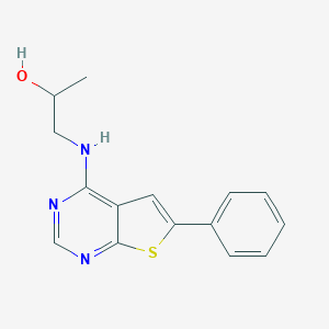 1-[(6-Phenylthieno[2,3-d]pyrimidin-4-yl)amino]propan-2-ol