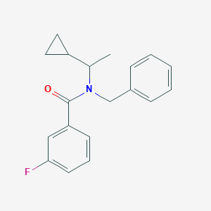 N-benzyl-N-(1-cyclopropylethyl)-3-fluorobenzamide