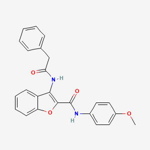 molecular formula C24H20N2O4 B2596917 N-(4-methoxyphenyl)-3-(2-phenylacetamido)benzofuran-2-carboxamide CAS No. 847404-54-0