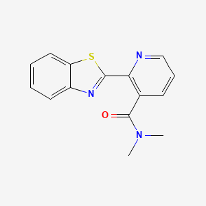 molecular formula C15H13N3OS B2596919 2-(1,3-benzothiazol-2-yl)-N,N-dimethylpyridine-3-carboxamide CAS No. 873856-46-3