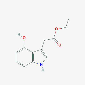 molecular formula C12H13NO3 B259692 ethyl 2-(4-hydroxy-1H-indol-3-yl)acetate 