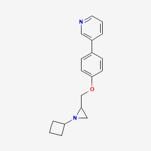 3-[4-[(1-Cyclobutylaziridin-2-yl)methoxy]phenyl]pyridine