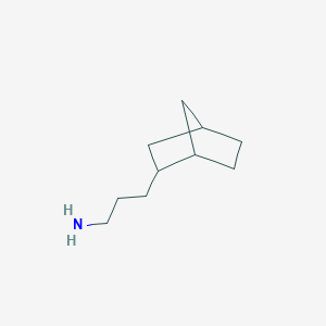 molecular formula C10H19N B2596927 3-(2-双环[2.2.1]庚基)丙-1-胺 CAS No. 1560125-40-7