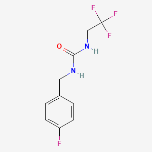 1-[(4-Fluorophenyl)methyl]-3-(2,2,2-trifluoroethyl)urea