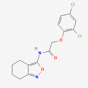 molecular formula C15H14Cl2N2O3 B2596985 2-(2,4-二氯苯氧基)-N-(4,5,6,7-四氢苯并[c]异恶唑-3-基)乙酰胺 CAS No. 946370-48-5