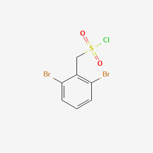 molecular formula C7H5Br2ClO2S B2596986 (2,6-Dibromophenyl)methanesulfonyl chloride CAS No. 256651-55-5