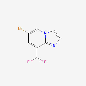 molecular formula C8H5BrF2N2 B2596993 6-Bromo-8-(difluoromethyl)imidazo[1,2-a]pyridine CAS No. 2248325-55-3