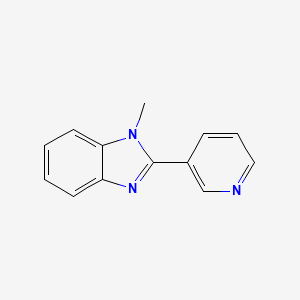 molecular formula C13H11N3 B2597000 1-Methyl-2-pyridin-3-ylbenzimidazole CAS No. 297149-01-0